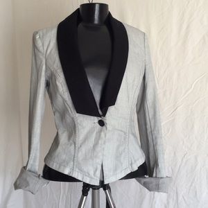 Rock & Republic Grey Blazer w/black Trim.